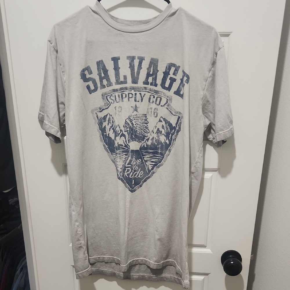 Salvage Gray Graphic Tee